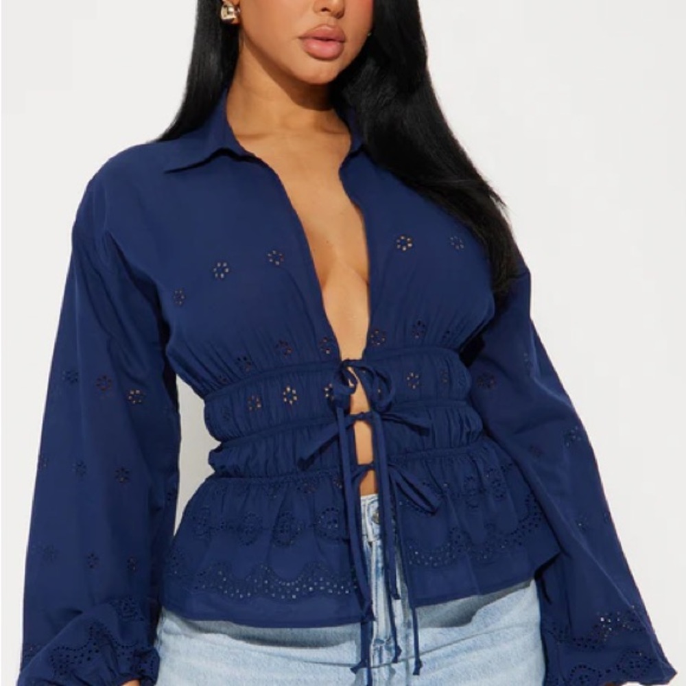 Fashion Nova Eyelet Top